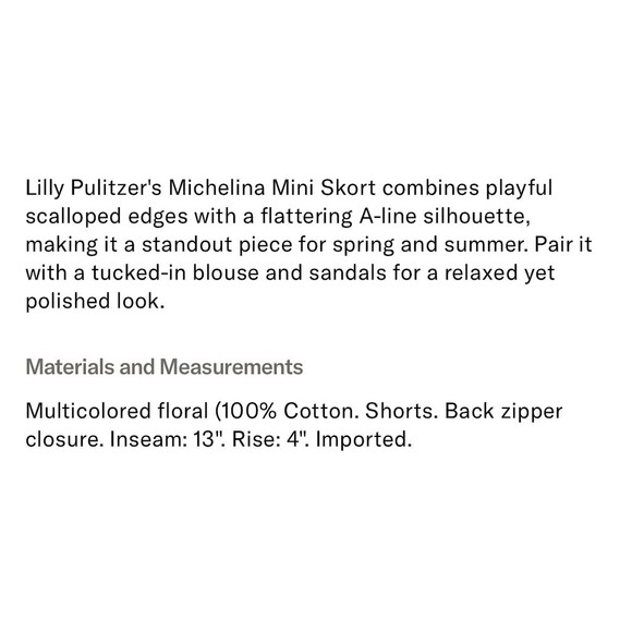 Lilly Pulitzer Michelina Mini Skort Womens Size 12 Lil Sun Sea Sand Pink - Picture 9 of 10